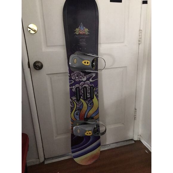 Vintage Lib Tech Jamie Lynn Sun Wave Snowboard 142 Cm. Made in USA - Picture 1 of 16